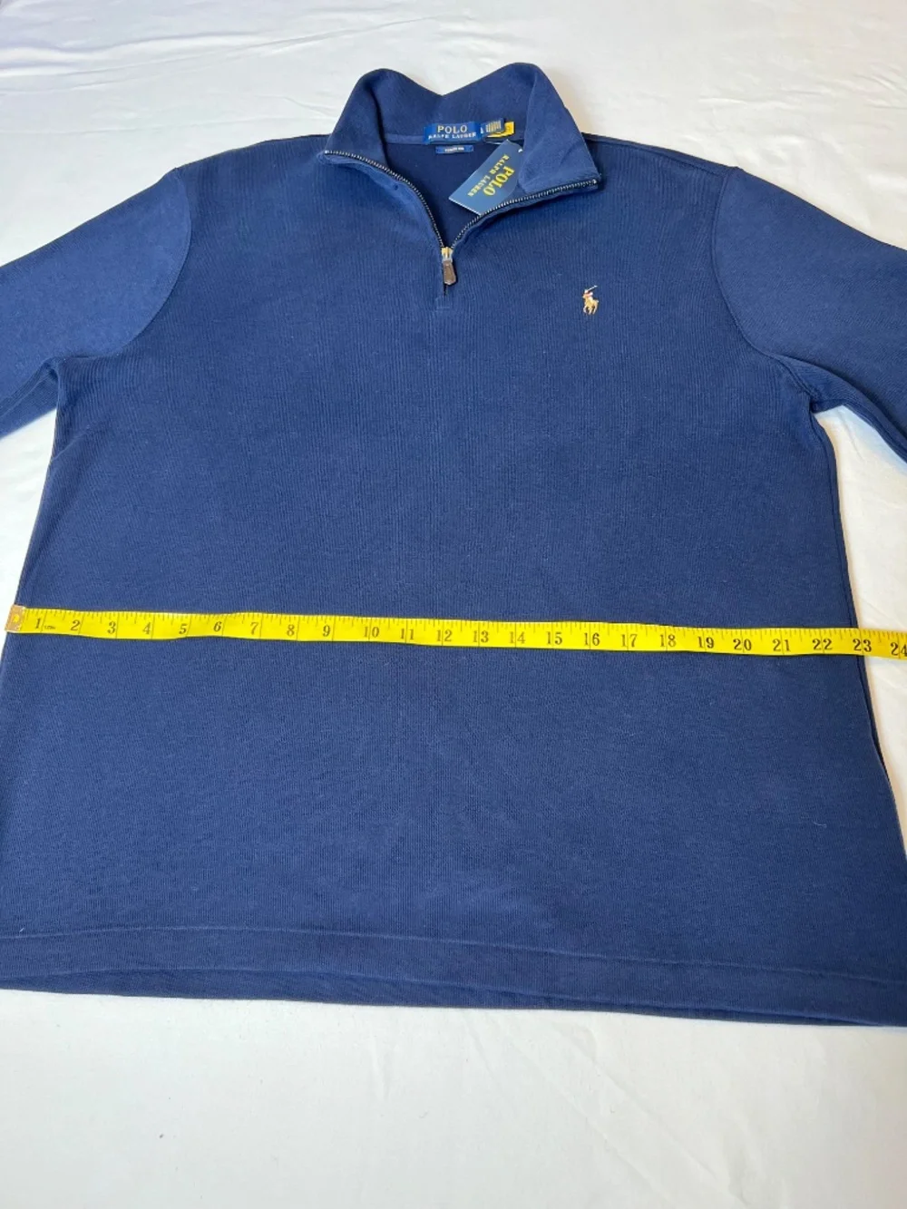 *FIRM PRICE* NWT - Polo Ralph Lauren Estate-Rib Quarter-Zip Pullover